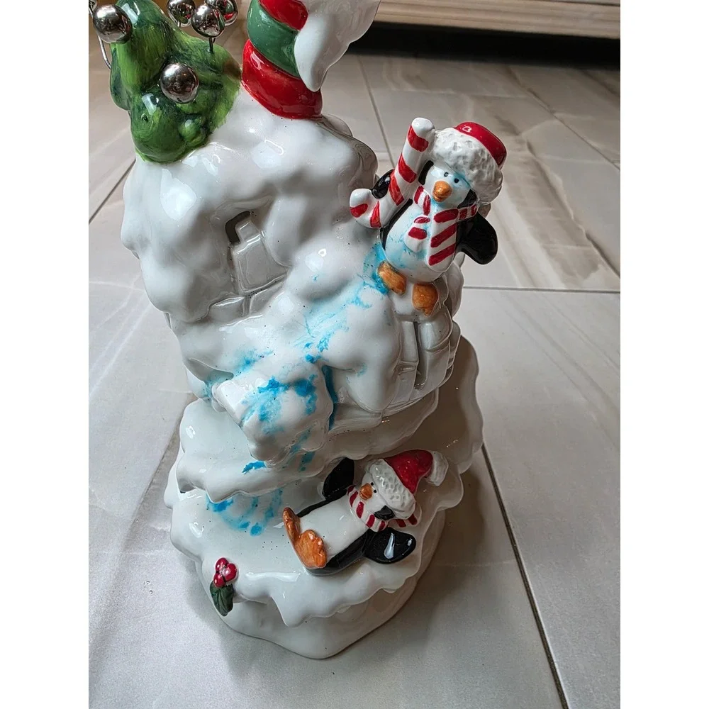 Occaxions North Pole Place Penguin Ice House Tea Light Holder 91005 Christmas A6